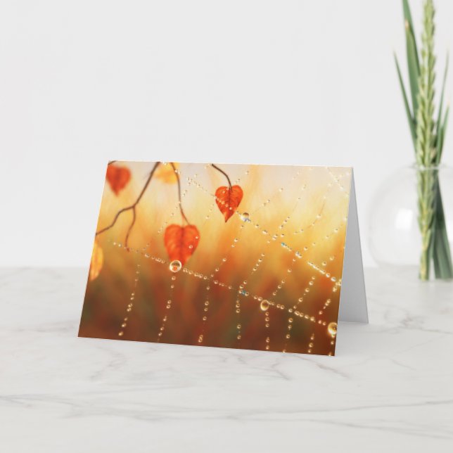 Gems of an Autumn Morning Card (Front)