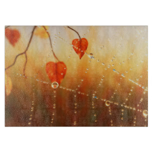 Gems of an Autumn Morning Cutting Board