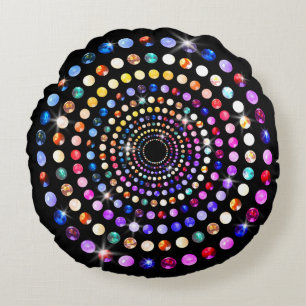 Gems Round Pillow