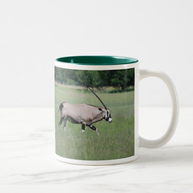 Gemsbok antelope Two-Tone coffee mug (Right)