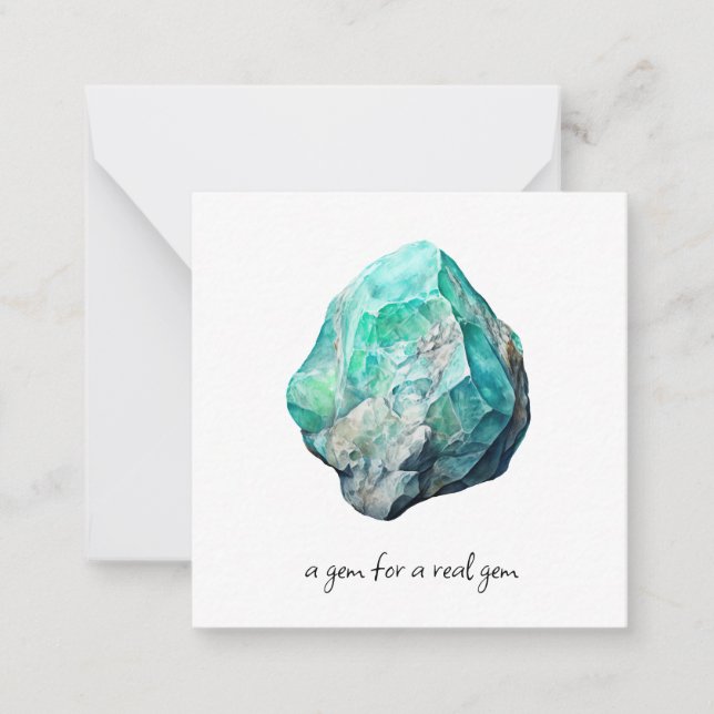 *~* Gemstone AP64 VARISCITE Flat Note Card (Front)