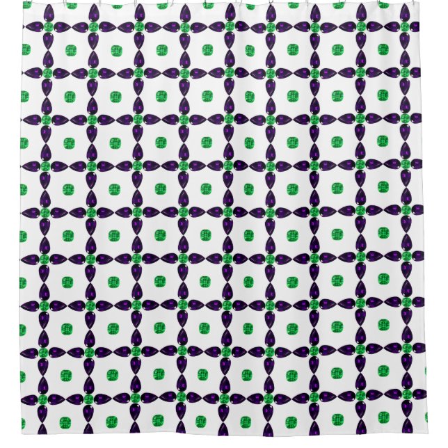 Gemstone Art, Green and Purple (Front)