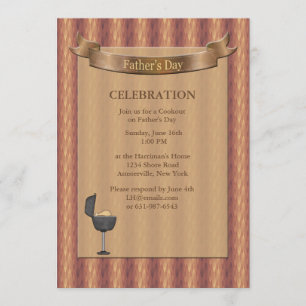 Gemstone Backing Father's Day Invitation