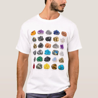 Gemstone Chart Geology Mineral Study T-Shirt