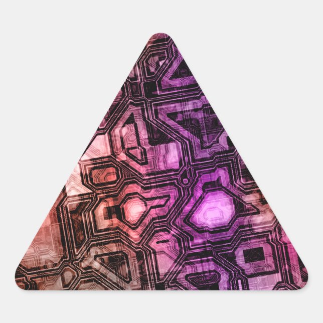 gemstone circuits - astro flare : triangle sticker (Front)