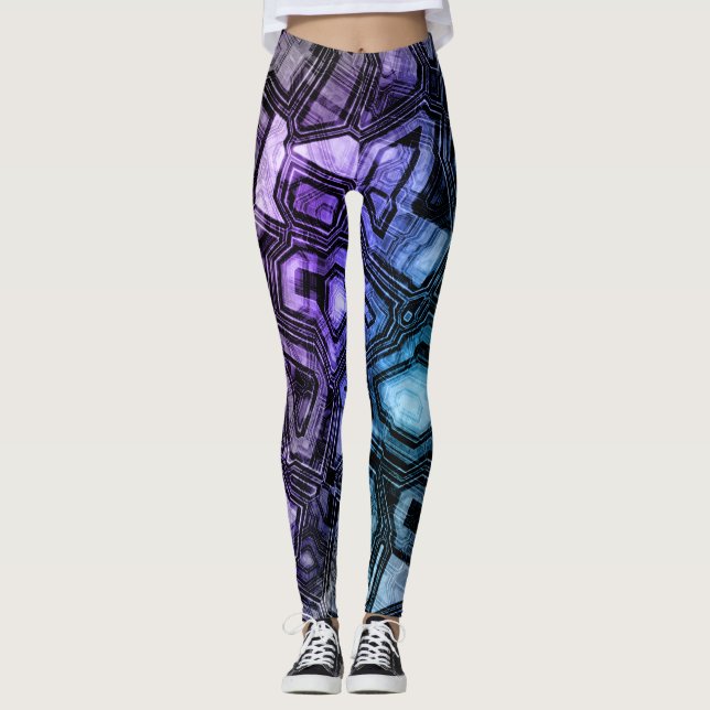 gemstone circuits - astro shadow :  leggings (Front)