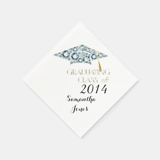 Gemstone Class of 2014 Graduate Party Napkins (Corner)