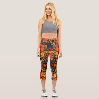 Gemstone collage1 capri leggings