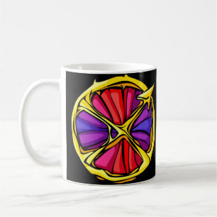Gemstone Coloured Sagittarius Symbol Coffee Mug