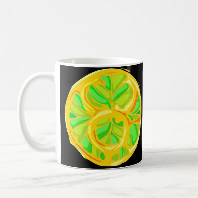 Gemstone Coloured Taurus Symbol Coffee Mug (Left)