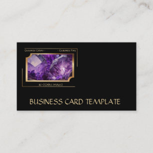 Gemstone Crystal Amethyst Jewellery Business Card