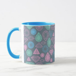 Gemstone Icon Pattern Mug