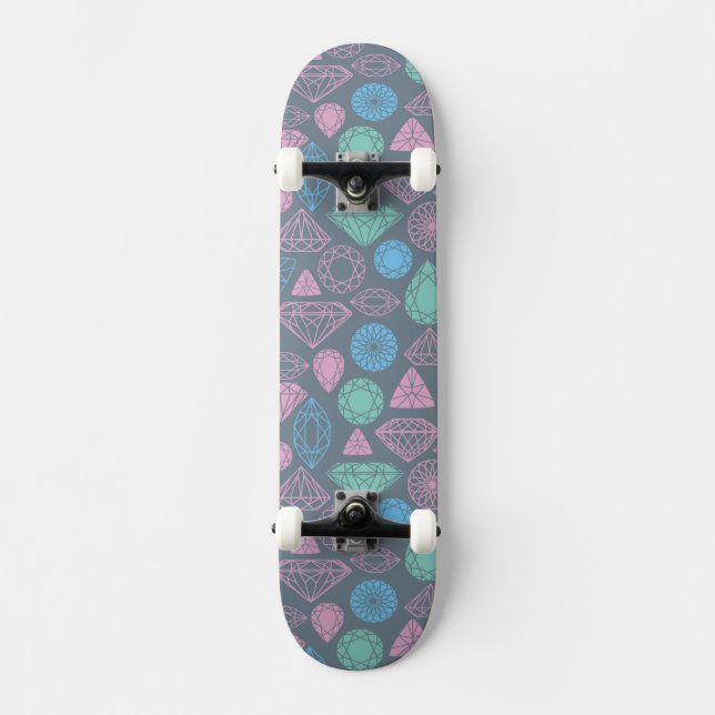 Gemstone Icon Pattern Skateboard (Front)