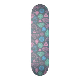 Gemstone Icon Pattern Skateboard