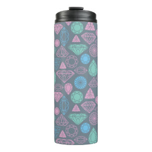 Gemstone Icon Pattern Thermal Tumbler