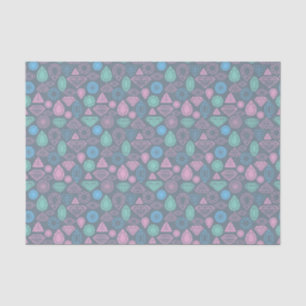 Gemstone Icon Pattern Tissue Paper