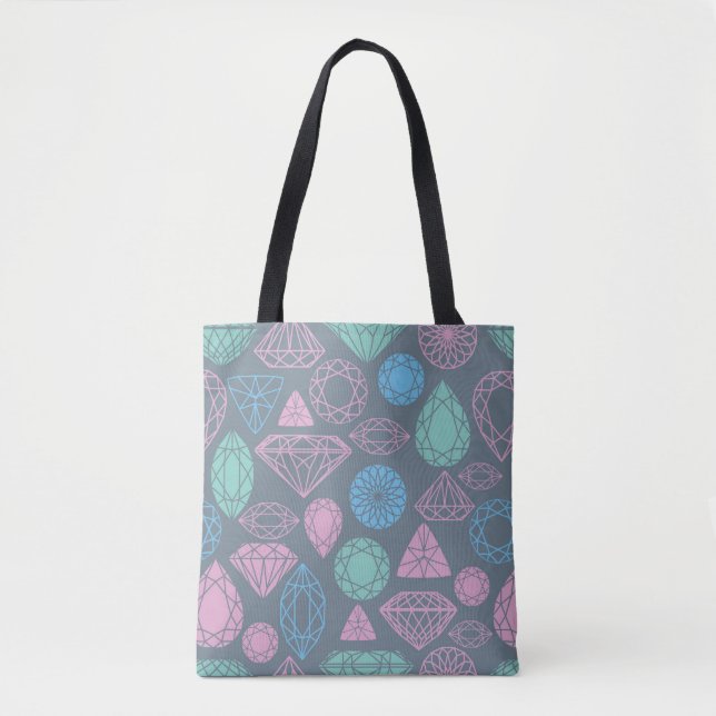 Gemstone Icon Pattern Tote Bag (Front)