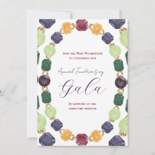 Gemstone Necklace Gala  Invitation