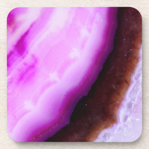 Gemstone Series - Agate in Purple Coaster