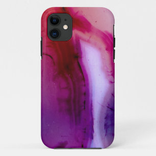 Gemstone Series - Agate in Purple With Quartz Case
