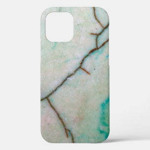 Gemstone Series - Cracked Turquoise With Green iPhone 12 Case