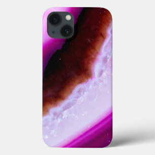 Gemstone Series Purple Agate With Quartz iPhone 13 Case