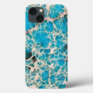 Gemstone Series - Stylish Turquoise Roadmap iPhone 13 Case
