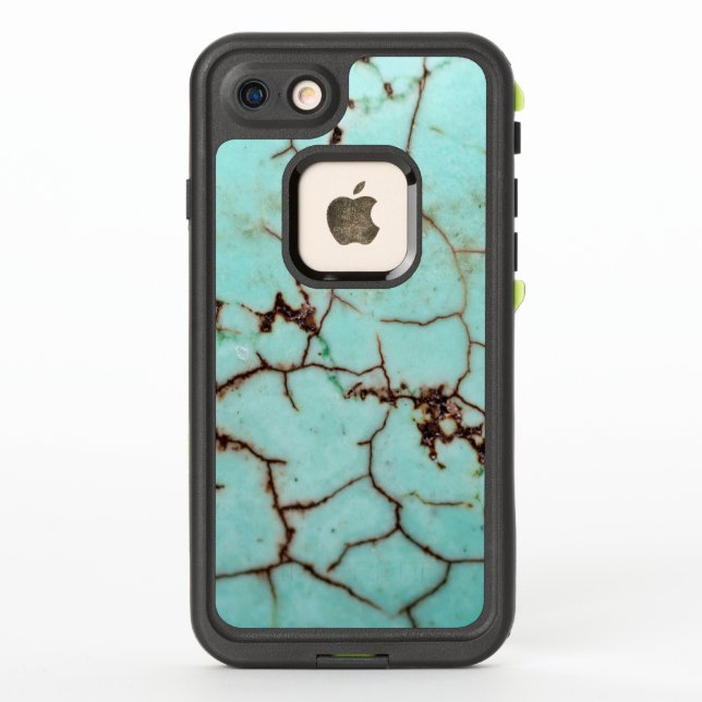 Gemstone Series - Turquoise Cracked LifeProof iPhone Case (Back)
