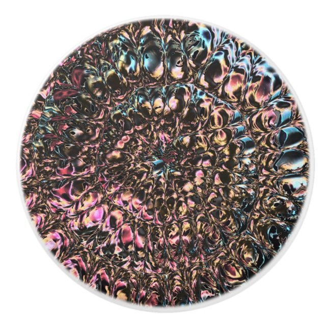 Gemstone Spiral Ceramic Knob (Front)