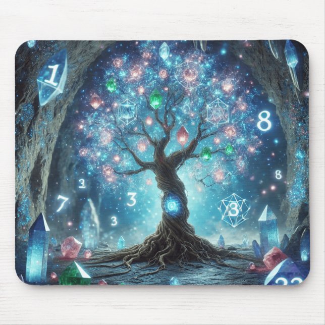 Gemstone Tree of Life Mouse Pad (Front)