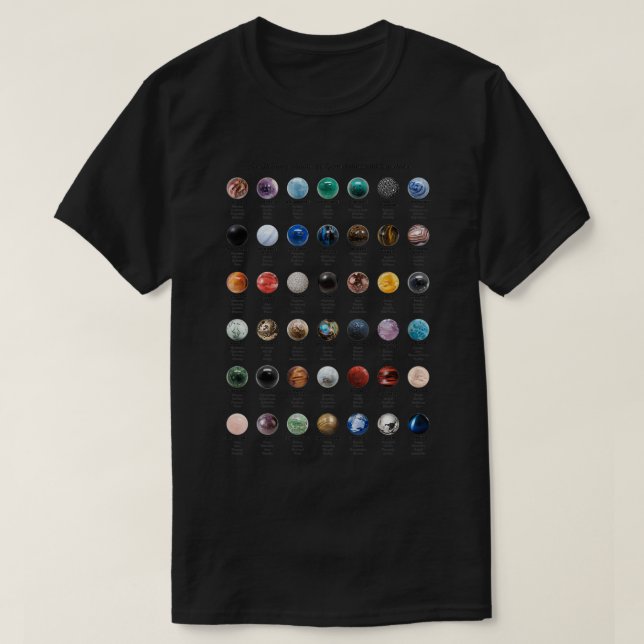 Gemstones and Crystals T-Shirt (Design Front)