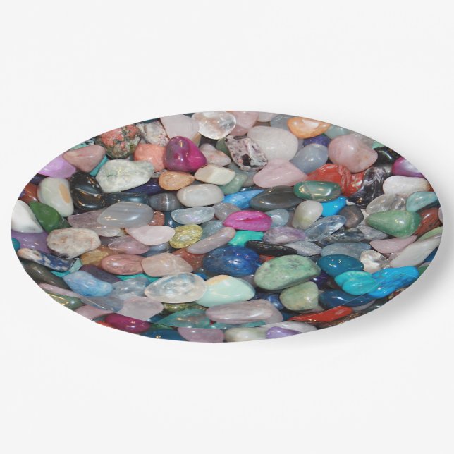 Gemstones Paper Plate (Angled)
