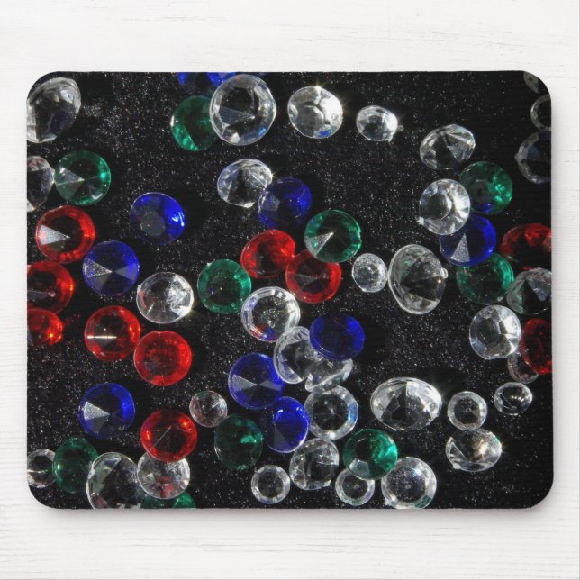 Gemstones Print Mouse Pad (Front)