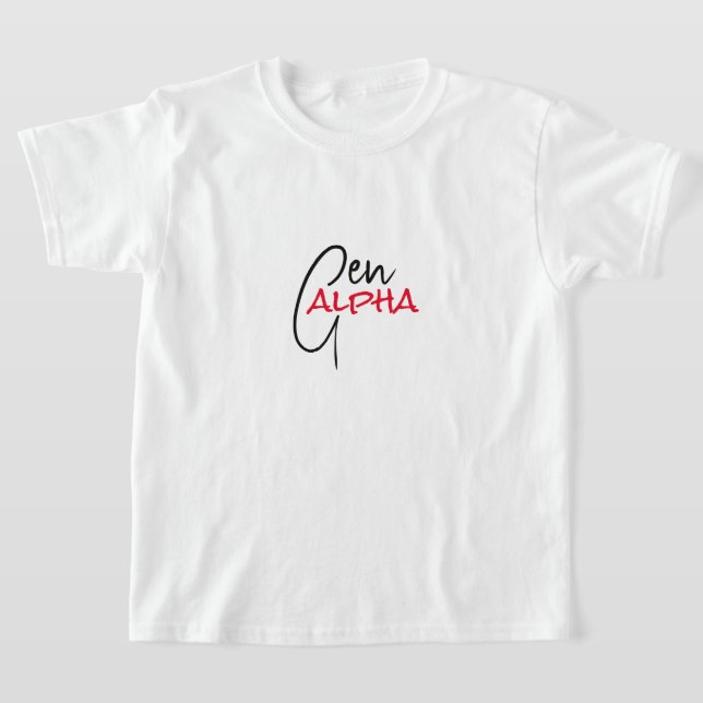 Gen ALPHA Kids T-Shirt (Laydown)
