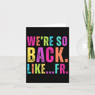 Gen Alpha Slang Gen Z Back To School 2025 Teachers Card