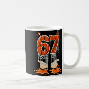 Gen Alpha Slang Kids 67 Basketball Ice Cream Drip  Coffee Mug