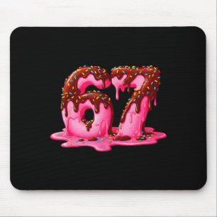 Gen Alpha Slang Kids 67 Ice Cream Drip Six Seven Mouse Pad
