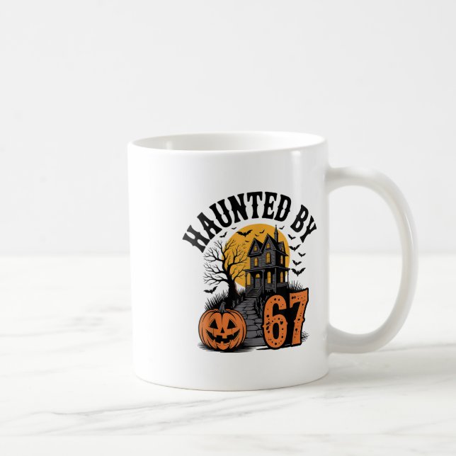 Gen Alpha Z 67 Meme Six Seven 6-7 Funny Internet J Coffee Mug (Right)