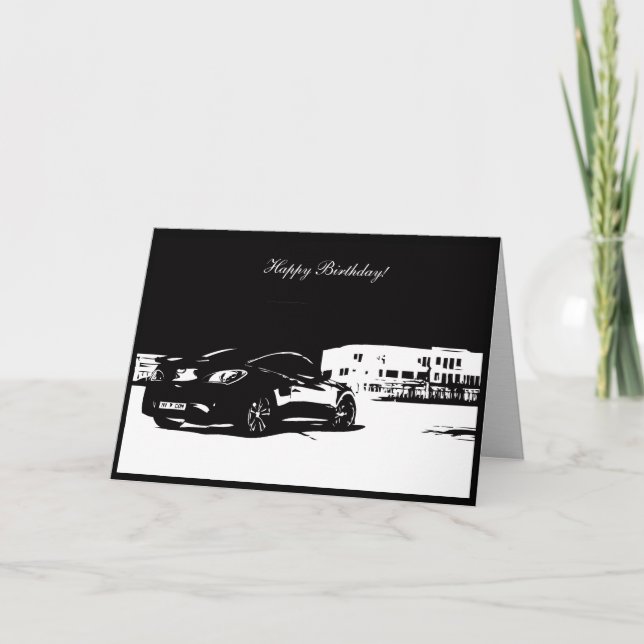 Gen Coupe arrière - Carte d'anniversaire à thème d (Devant)