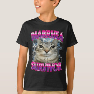 Gen Humor Diarrhea Staring Saying Z Silly Survivor T-Shirt