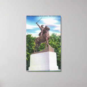 Gen John Stark Statue View Canvas Print