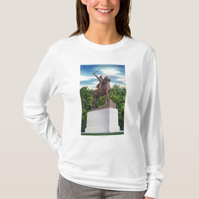 Gen John Stark Statue View T-Shirt (Front)