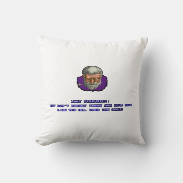 Gen KO'ed Throw Pillow (Front)