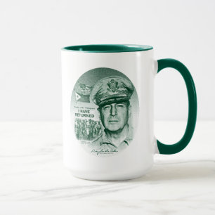 Gen. MacArthur I Have Returned (Green Print) Mug
