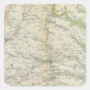 Gen map II Square Sticker