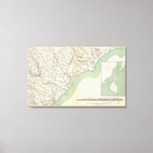Gen map IV Canvas Print