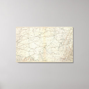 Gen map V Canvas Print