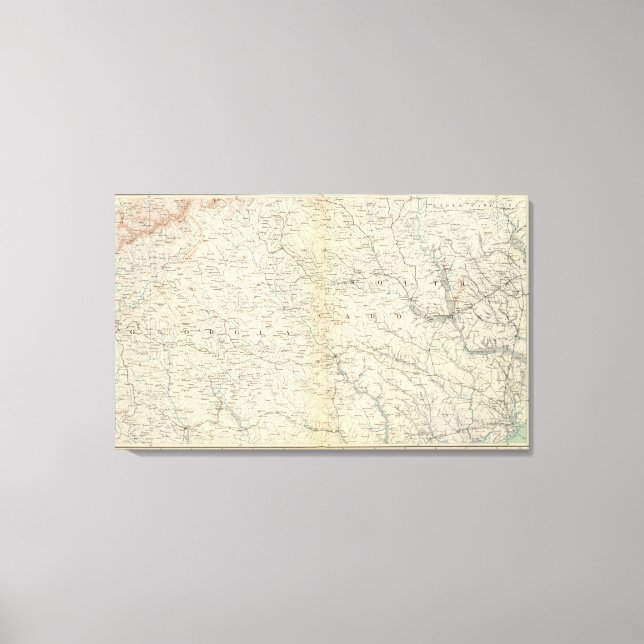 Gen map VIII Canvas Print (Front)