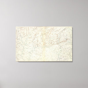 Gen map XIII Canvas Print