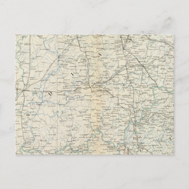 Gen map XVI Postcard (Front)